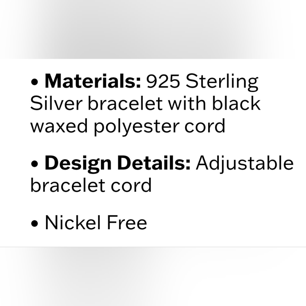 Harley Davidson Women's Bar & Shield Outline Cord Bracelet - Picture 8 of 8
